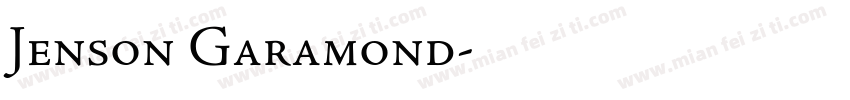 Jenson Garamond字体转换